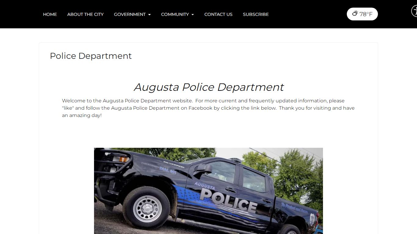 Police Department – City of Augusta, Eau Claire County, WI